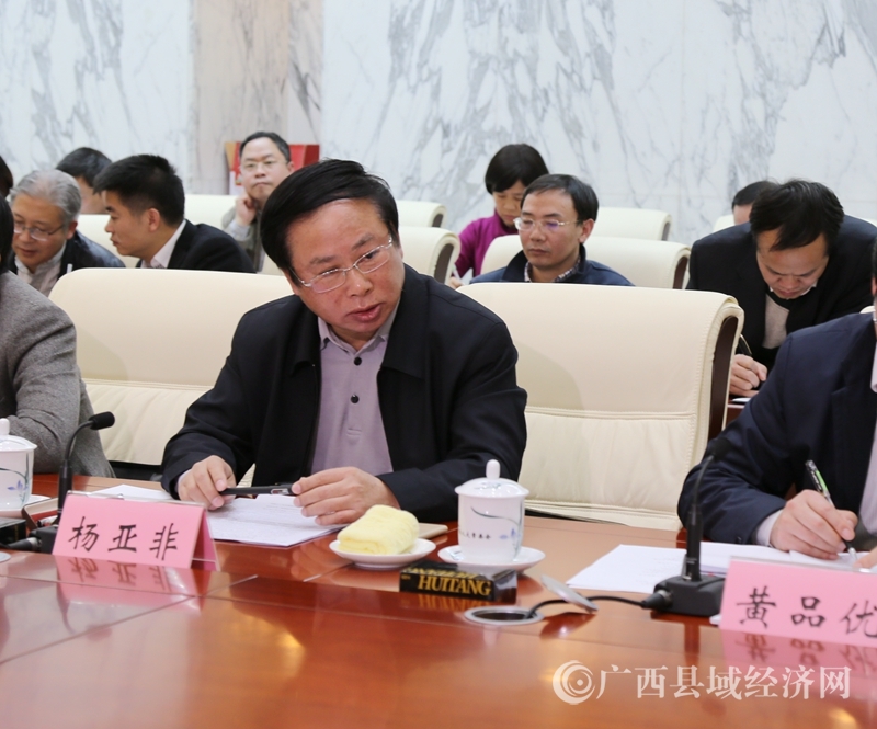 2018年1月15日下午，自治区社科院原农村发展所所长、自治区决策咨询委员会咨询专家杨亚非在会上代表“美丽乡村建设”讨论