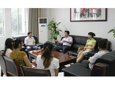 发改委地区处处长庞汉一行莅临促进会调研指导