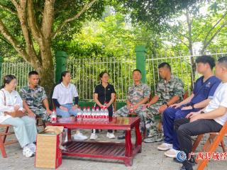 宁明县开展“强军逐梦﹒守望美好”八·一慰问 国防民兵哨所活动