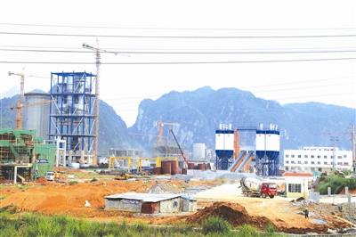 河池·都安临港工业区部分亿元项目已初见雏形