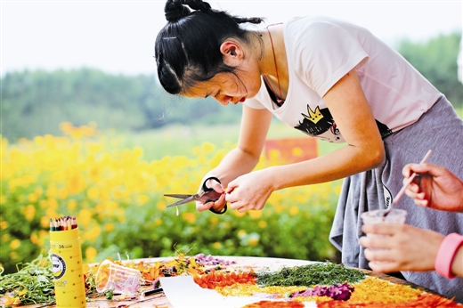 柳州特殊教育学校学生游生态乡村迎国庆