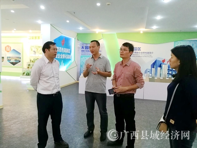 黄品优率队赴田阳县开展创强争先调研工作