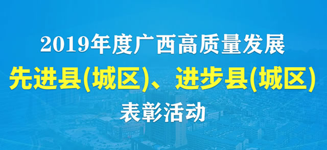 2019年度广西县域科学发展表彰活动